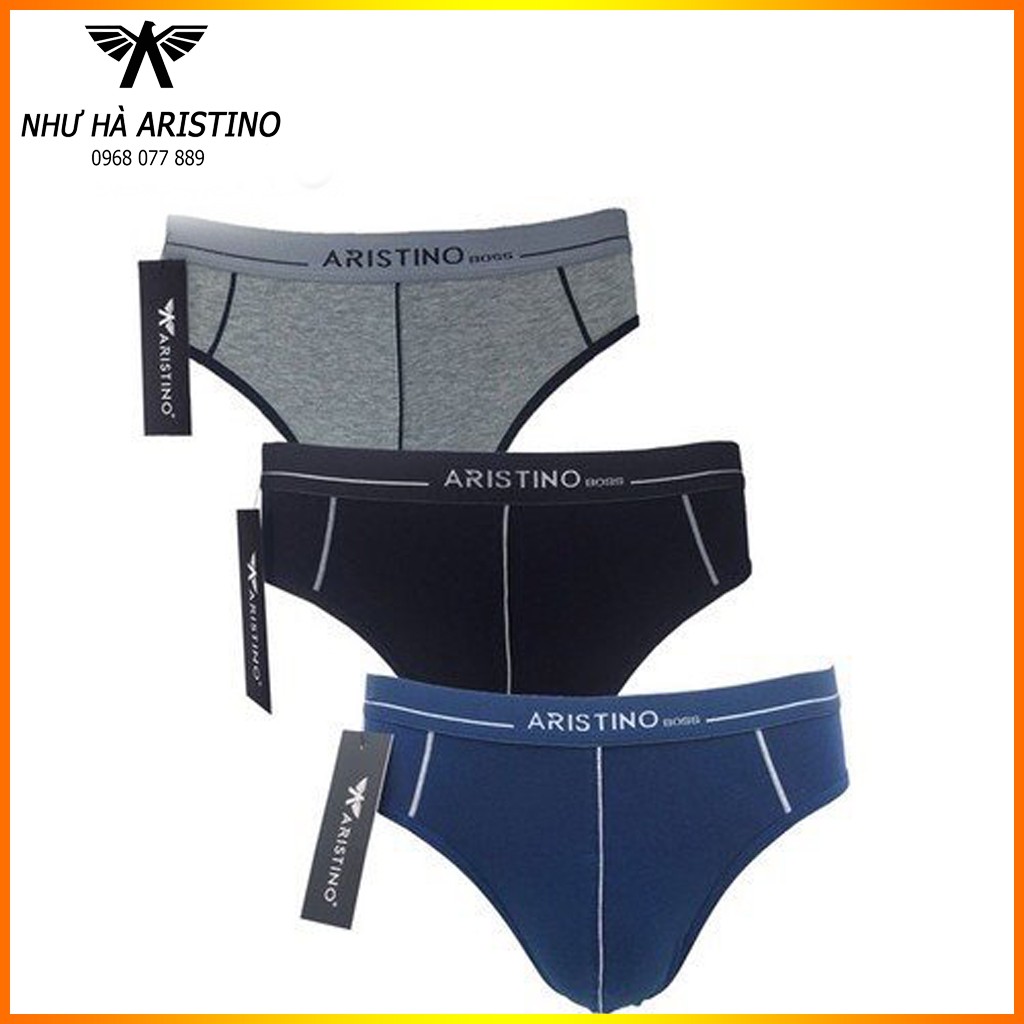 Quần Sịp Tam Giác Aristino ABF1615 Chất Cotton Thấm Hút Mồ Hôi OD