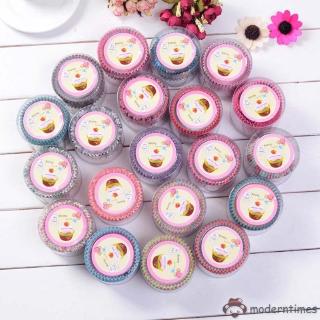 Set 100 Khuôn Giấy Nến Làm Bánh Cupcake