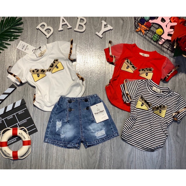 Áo phông fendi cho bé