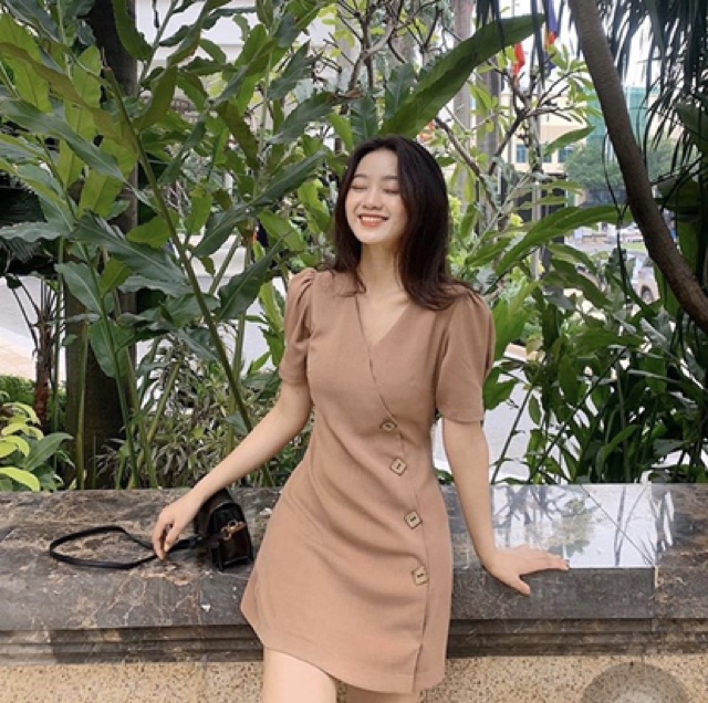 ĐẦM CHÉO NÚT GỖ VUÔNG | BigBuy360 - bigbuy360.vn