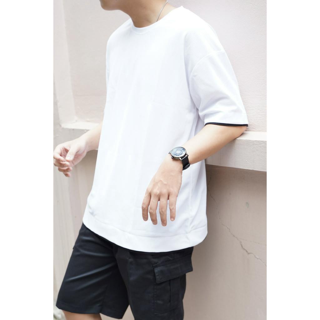 Áo thun Layer Double T-shirt JBAGY, áo phông vải thun tổ ong - JT04