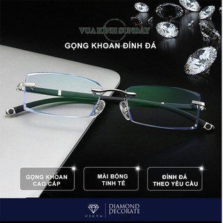 Gọng kính cận không viền càng chữ thập V40