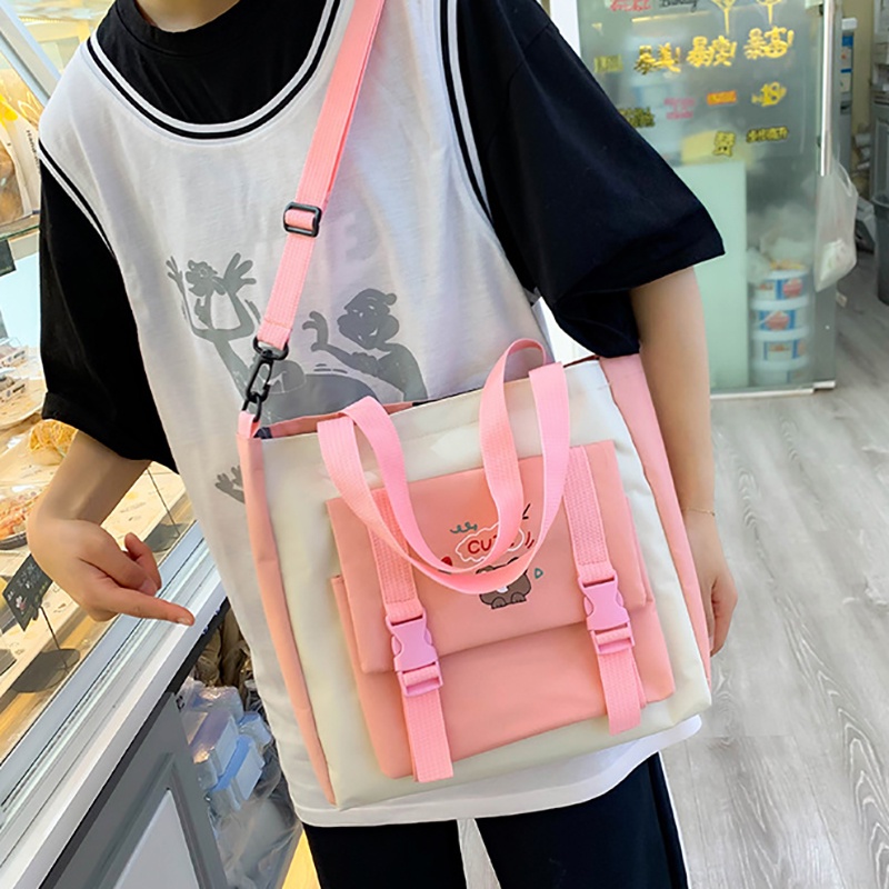 Balo nữ ulzzang cặp đi học đựng laptop thời trang ba lô vải bố du lịch đẹp -SB008