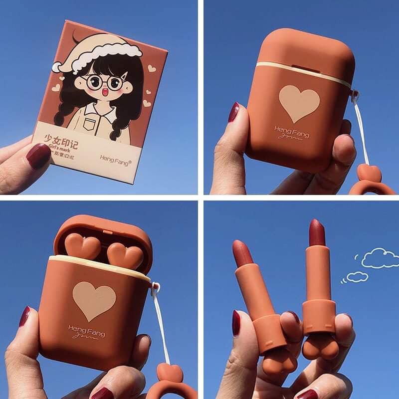 Set 2 son HengFang airpods 3 màu dễ lựa chọn - shop8868