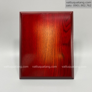 Combo 5 cái Phôi bảng chứng nhận, bảng vinh danh, kỷ niệm chương, biểu trưng gỗ chữ nhật G1