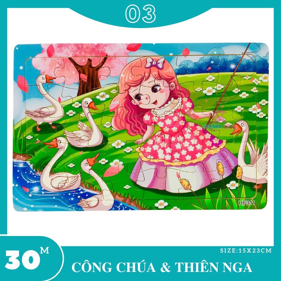 Tranh ghép hình 30 mảnh Tranh ghép hình câu chuyện cổ tích cho bé