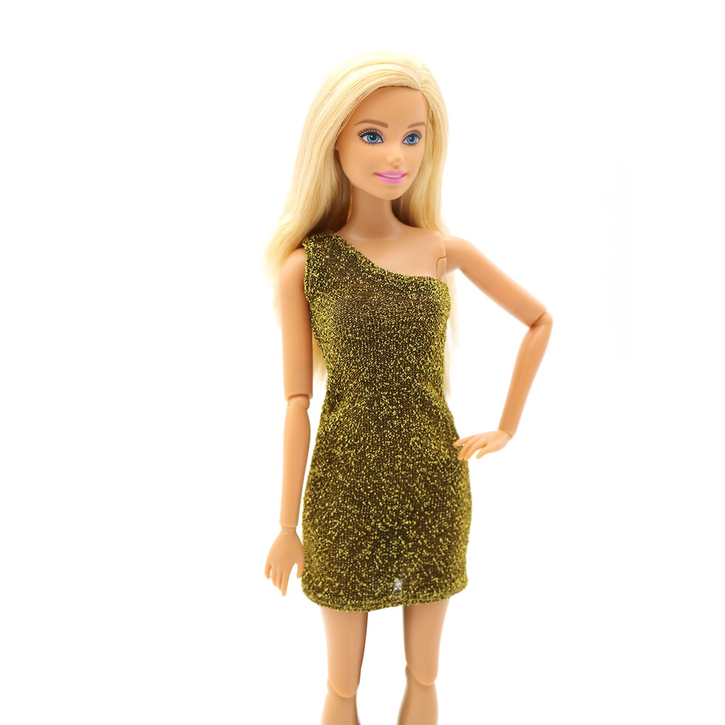 Đầm dạ hội một bên vai 29cm cho búp bê Barbie