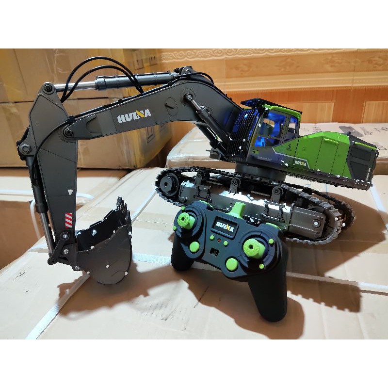 Máy Xúc điều khiển từ xa Huina593 cánh tay vít đẩy mô phong như thật-RC235