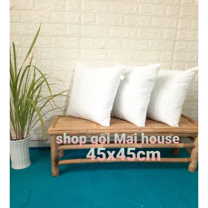 Ruột gối vuông tựa lưng 45x45cm gòn se bi cao cấp