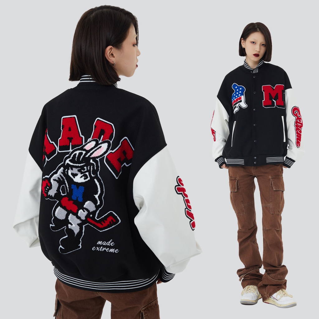 Áo khoác Made Extreme Swamp Rabbits Varsity Jacket