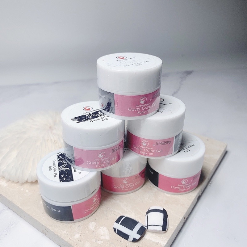 Gel vẽ đen trắng Fengsangmei - LanChiNail