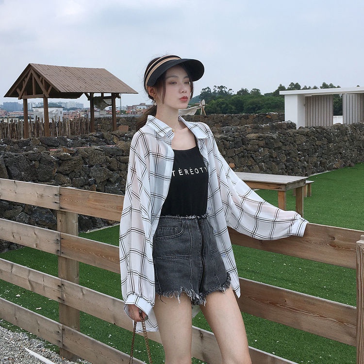 Thời Trang Áo Sơ Mi Chiffon Dáng Rộng In Hoa Kiểu Hàn Quốc Dễ Phối Đồ Cho Nữ | BigBuy360 - bigbuy360.vn