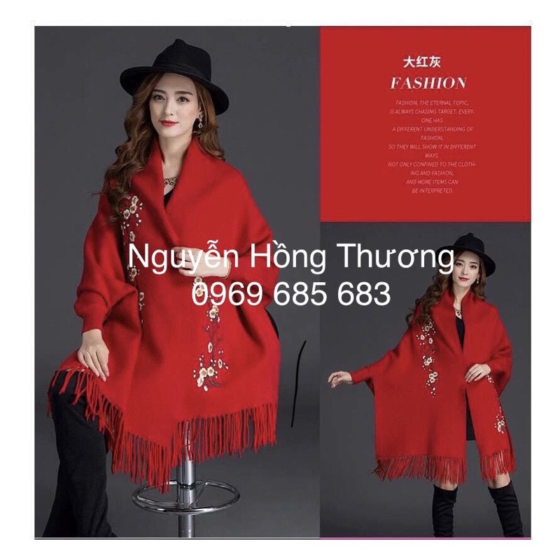 Áo Choàng khăn len dạ Hàn quốc loại 1