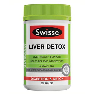 Viên uống thải độc gan Swisse Liver Detox Úc 200 viên