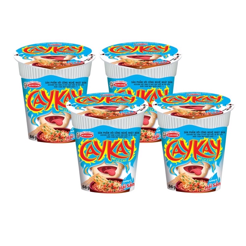 Mì Ly CAYKAY Vị Bò | Vị Hải sản 66g