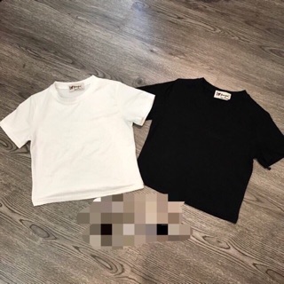 Áo Cộc Tay Cổ Tròn Dáng Croptop