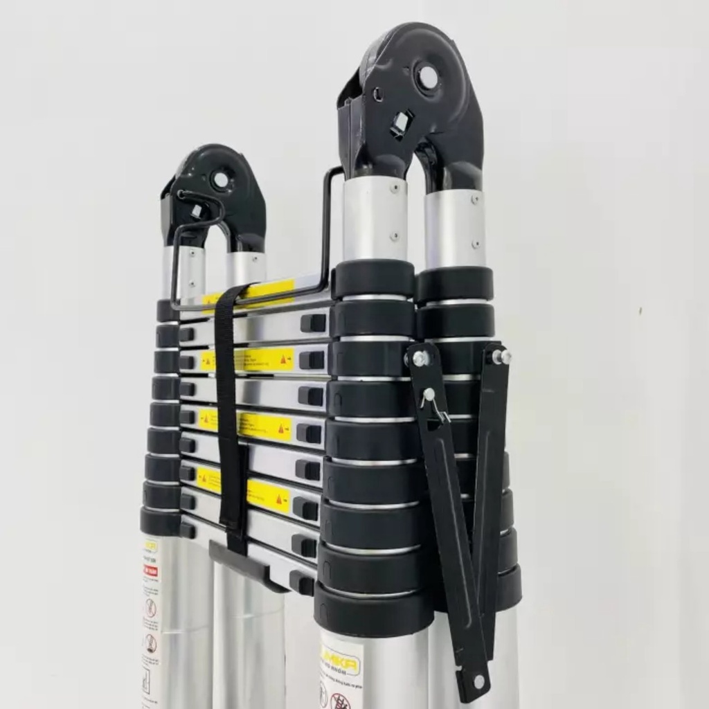 Thang nhôm rút đôi chữ A SUMIKA SK640D chữ A:3.2M; chữ I:6.4M NEW 2022 tải trọng 300kg, bảo hành 2 năm