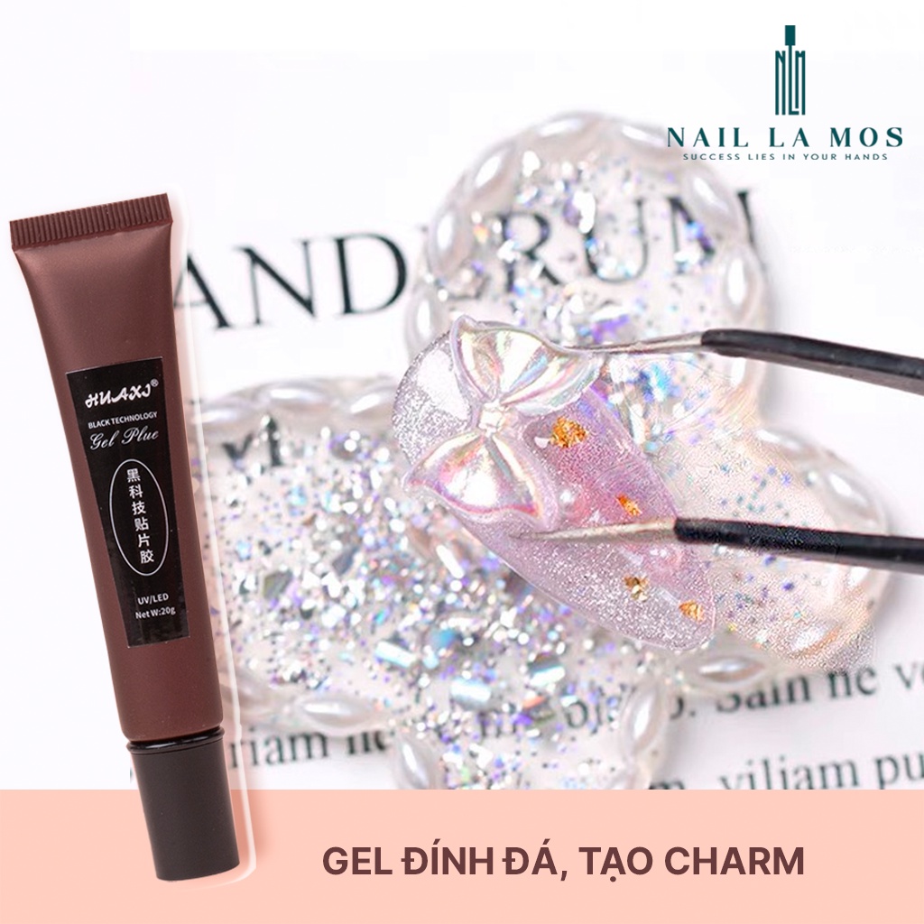 Gel tuýp Huaxi chính hãng dán móng up đa năng tiện lợi - Tuýp gel định hình nail, đính đá chuyên dụng 20g