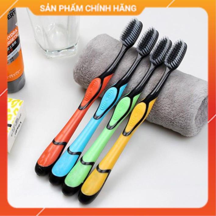 COMBO 5 Bàn chải đánh răng than tre hoạt tính, bàn chải Bossi Hàn Quốc 921