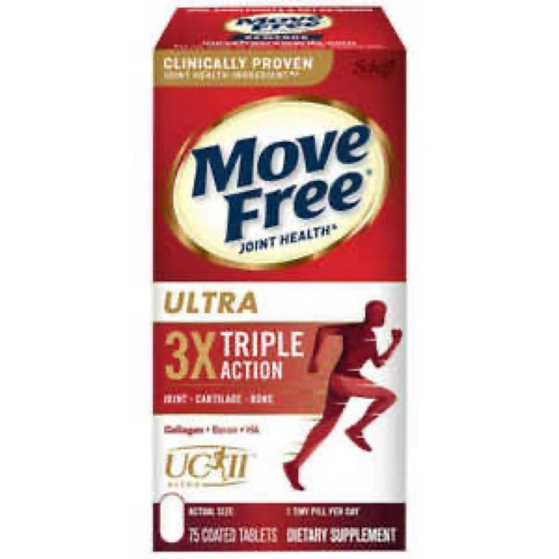 [HÀNG MỸ]date10/2025 Viên Uống Schiff Move Free Ultra 3x Triple Action Hộp 75 Viên ( Hộp đỏ 200viên)
