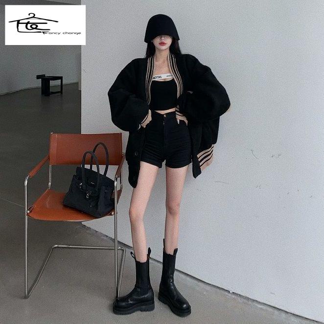 Áo Khoác Bóng Chày Bằng Vải Bông Dày Dặn Giữ Ấm Phong Cách Xuân Thu Cho Nữ