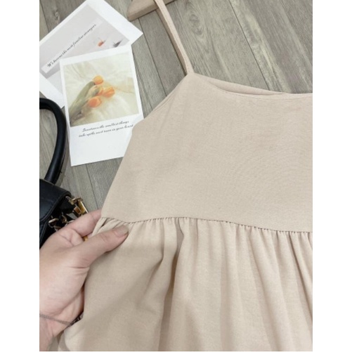 Váy bầu 2 dây dáng dài mát mịn V07