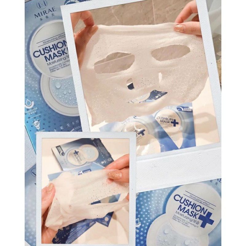 Mặt nạ MIRAE EX8 CUSHION MASK giúp da căng mịn trắng hồng (Hộp 4 miếng)