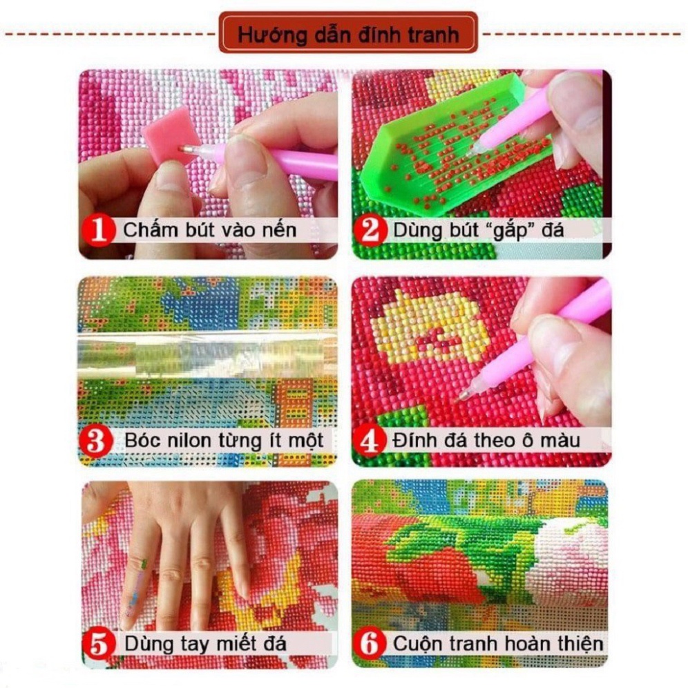 Tranh đính đá phú quý bình an KT:115x52cm , tranh gắn đá chưa gắn.