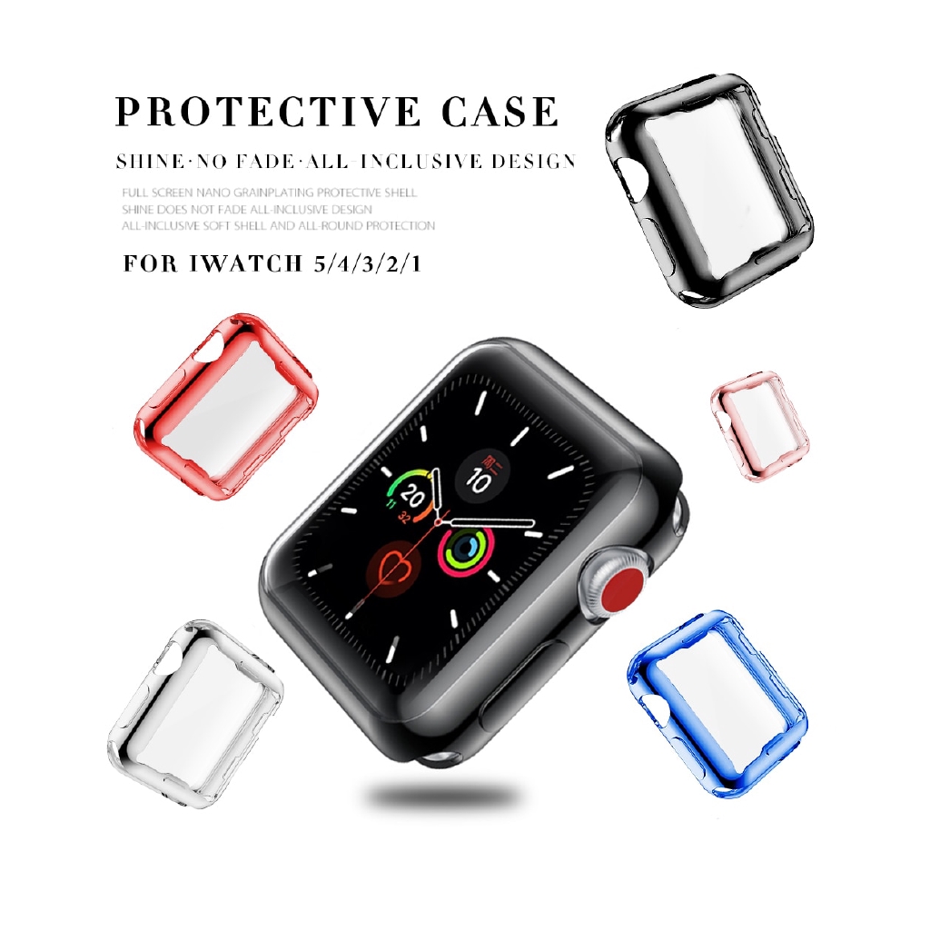 Vỏ Bảo Vệ TPU Mềm 360 Độ Cho Đồng Hồ Thông Minh for Apple Watch 6 SE 5 4 3 2 1 42mm 38mm Iwatch 5 44mm 40mm