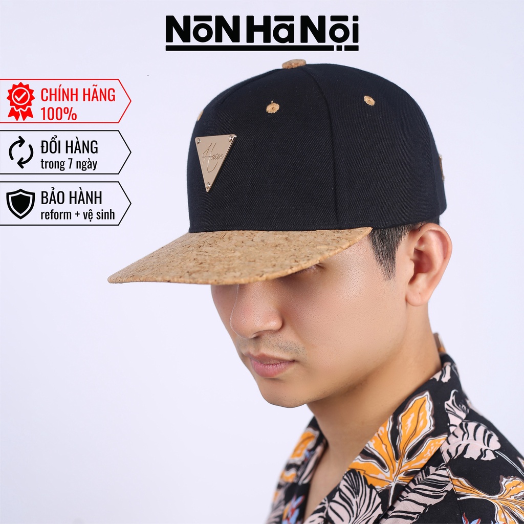 Nón Hater Snapback Logo Tam Giác 🔺 kết hợp Gỗ Sồi Mỹ cao cấp Mã HT-96