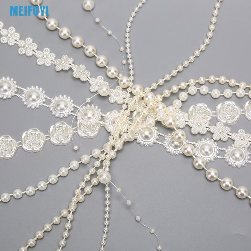 Chuỗi Hạt Ngọc Trai Bằng Nhựa Abs Dùng Trang Trí Váy Cưới Diy