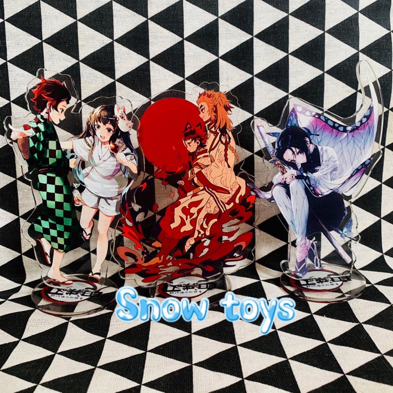 Mô hình tượng standee kimetsu - thanh gươm diệt quỷ - tượng acrylic kimetsu -mica trong suốt tanjiro nezuko