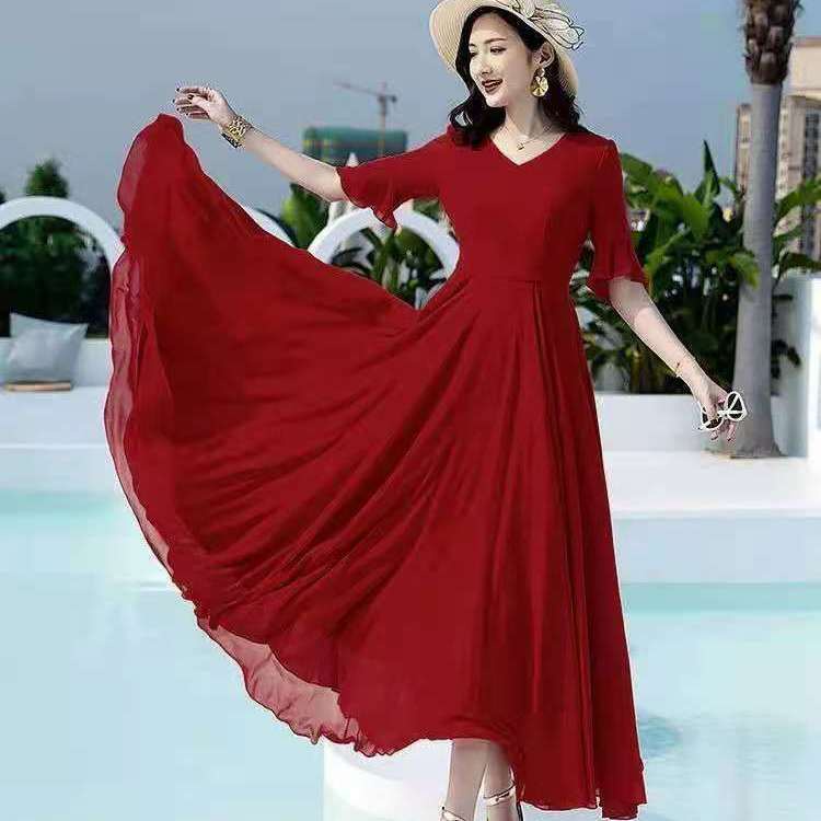 Đốm: m-5xl/7 color V áy áo bông, váy thường, váy dài, váy khiêu vũ m ảnh