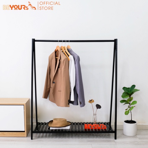 Giá Treo Quần Áo Gỗ BEYOURs Gỗ 1 Tầng Size Khổng Lồ Nội Thất Kiểu Hàn Lắp Ráp Dễ Dàng - Nội Thất Phòng Ngủ