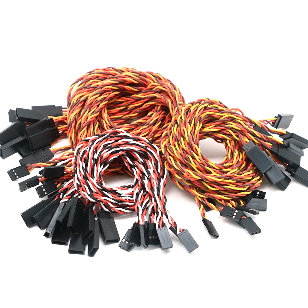 Bộ 10 Dây Cáp Mở Rộng Động Cơ Servo 10 / 15 / 30 / 50 / 100cm 30 / 60Core Cho Máy Bay Điều Khiển Từ Xa