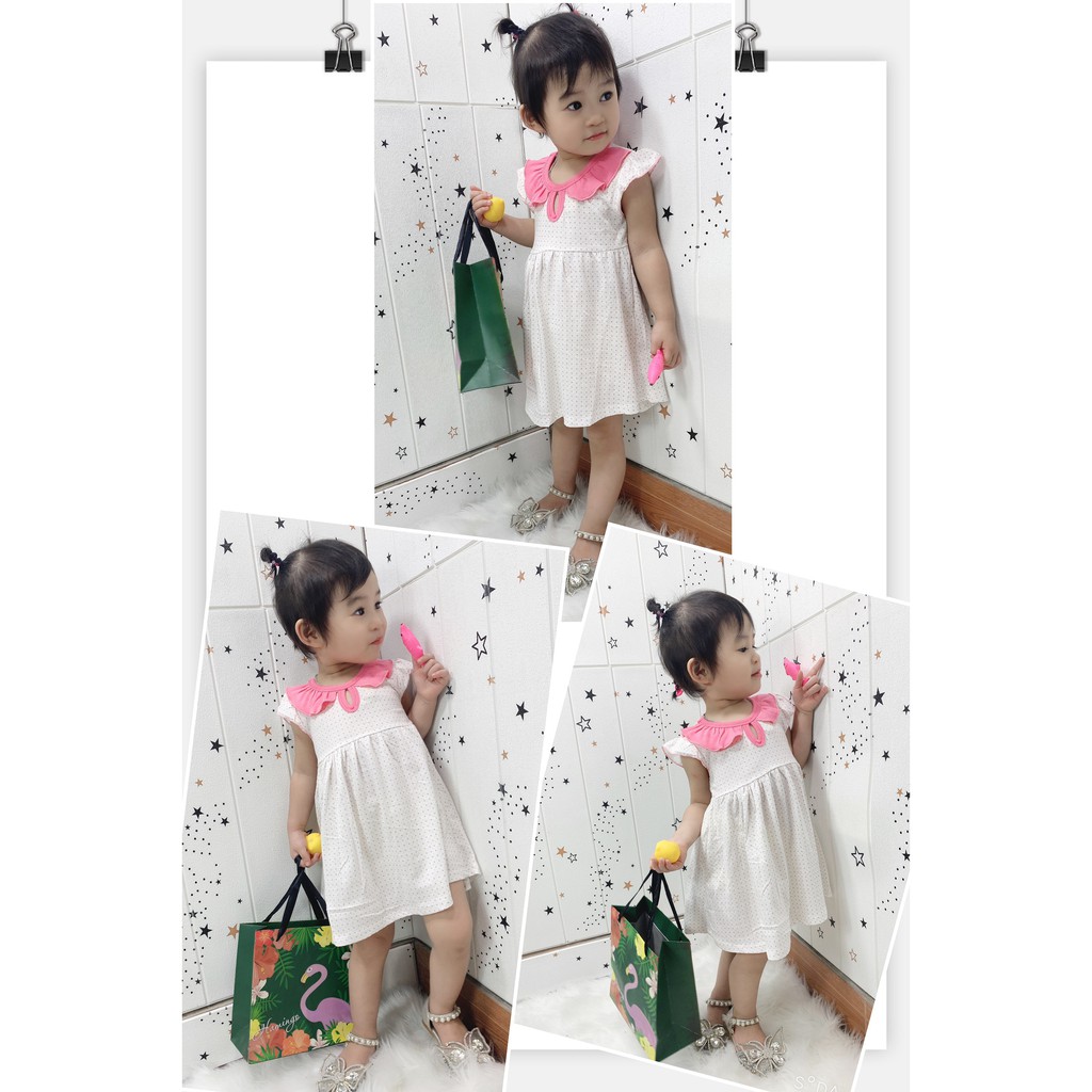 Váy Các tơ dáng baby doll siêu xinh yêu cho bé gái - VCBD