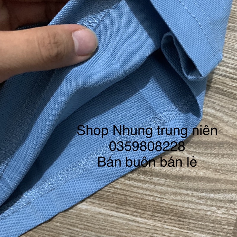 Áo Mông Tơ Ghi phông cộc tay Nam Trung Niên chất lụa lạnh, thun Cao Cấp