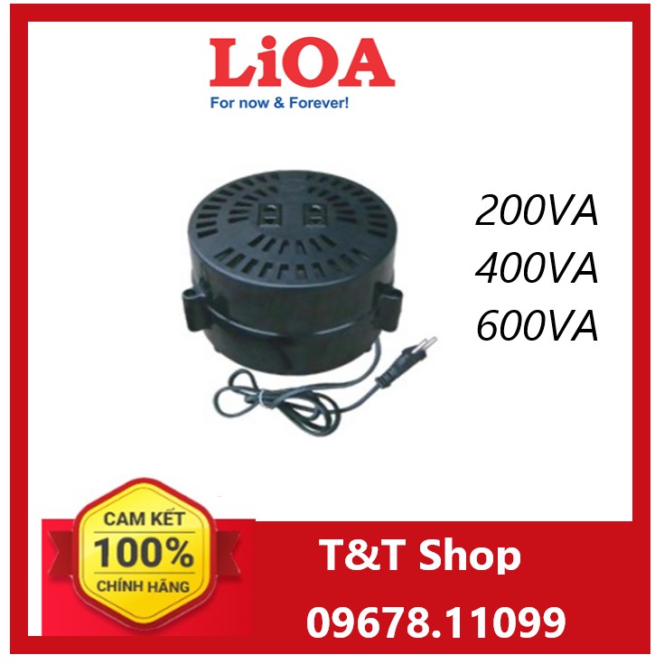 Biến áp đổi nguồn Lioa 200VA,400VA,600VA