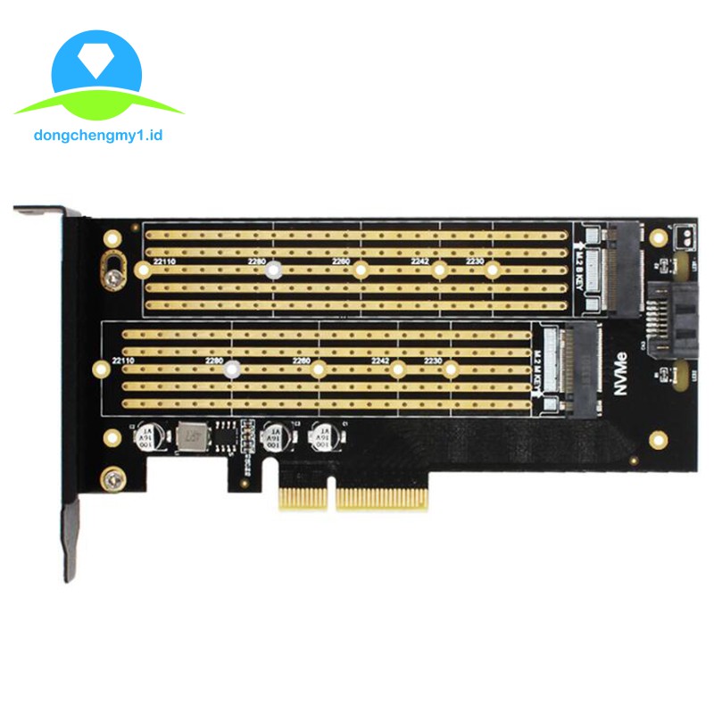 JEYI SK7 Server M.2 NVMe SSD NGFF SATA TO PCIE3.0 X4 4X Adapter N7VN
