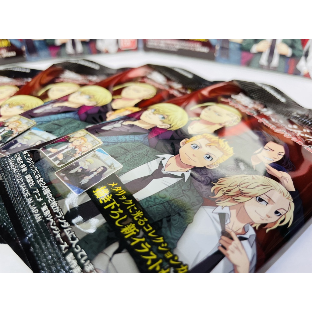 Tokyo Revengers, Bandai, Thẻ sưu tầm nhân vật ánh kim Metallic Vol.2, 1 gói/2 thẻ ngẫu nhiên