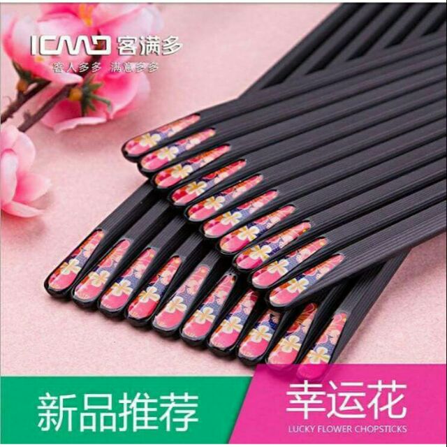 Đũa xuất Nhật in hoa 10 đôi
