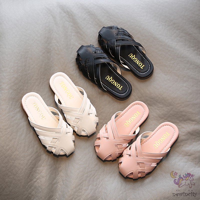 Dép Đi Biển Đế Mềm Chống Trượt Xinh Xắn Cho Bé Gái