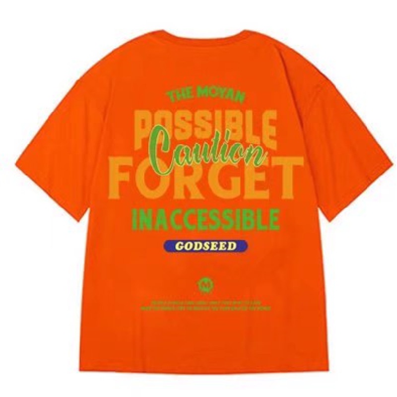 Áo Thun Tay Ngắn Dáng Rộng In Chữ Thời Trang Mùa Hè Cho Nam size M-8XL