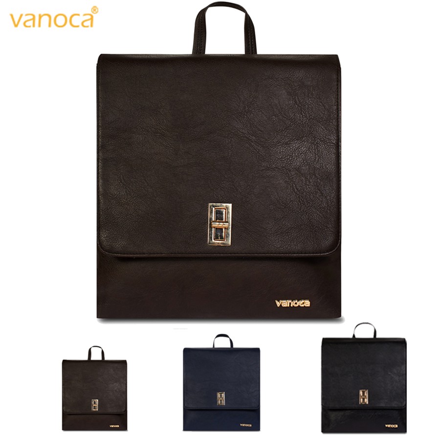 Balo Da Hàn Quốc VANOCA VNSP096 Nâu