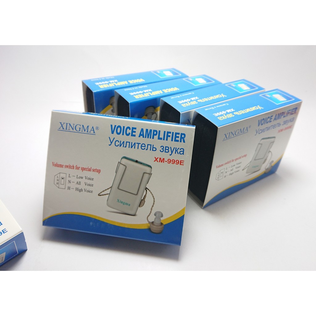 Máy trợ thính 1 tai Xingma 999E âm thanh nghe trong trẻo trung thực có tặng kèm pin AA