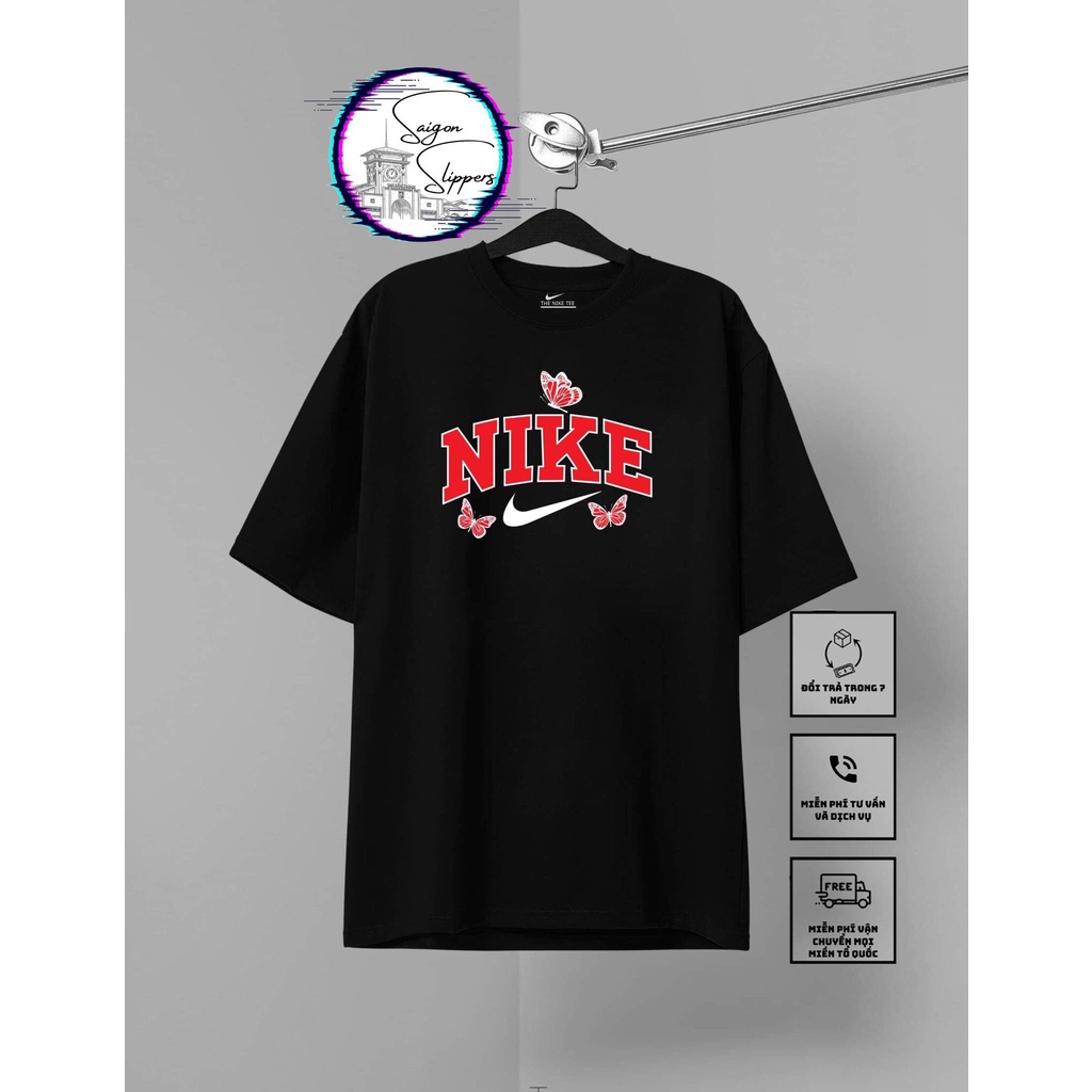 ÁO THUN NIKE UNISEX, ÁO THUN CUSTOM hình Bướm BIG SIZE, Ảnh Thật Tại Shop