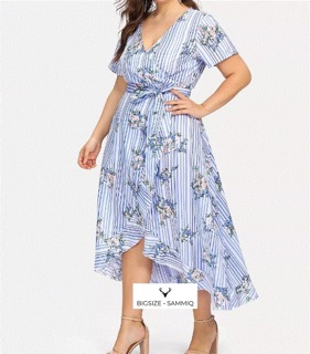 Đầm hoạ tiết bigsize