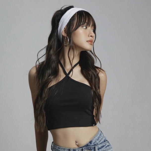 Áo croptop - Áo cổ yếm CHICMONKI chất vải thun tăm co giãn tốt, nhiều màu - CAT07