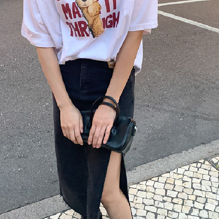 NRVP Áo Thun Mùa Hè Tay Cộc Oversize In Họa Tiết Phong Cách Hàn Quốc Cho Nam / Nữ