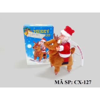 Đồ chơi Ông già Noel cưỡi tuần lộc bập bênh